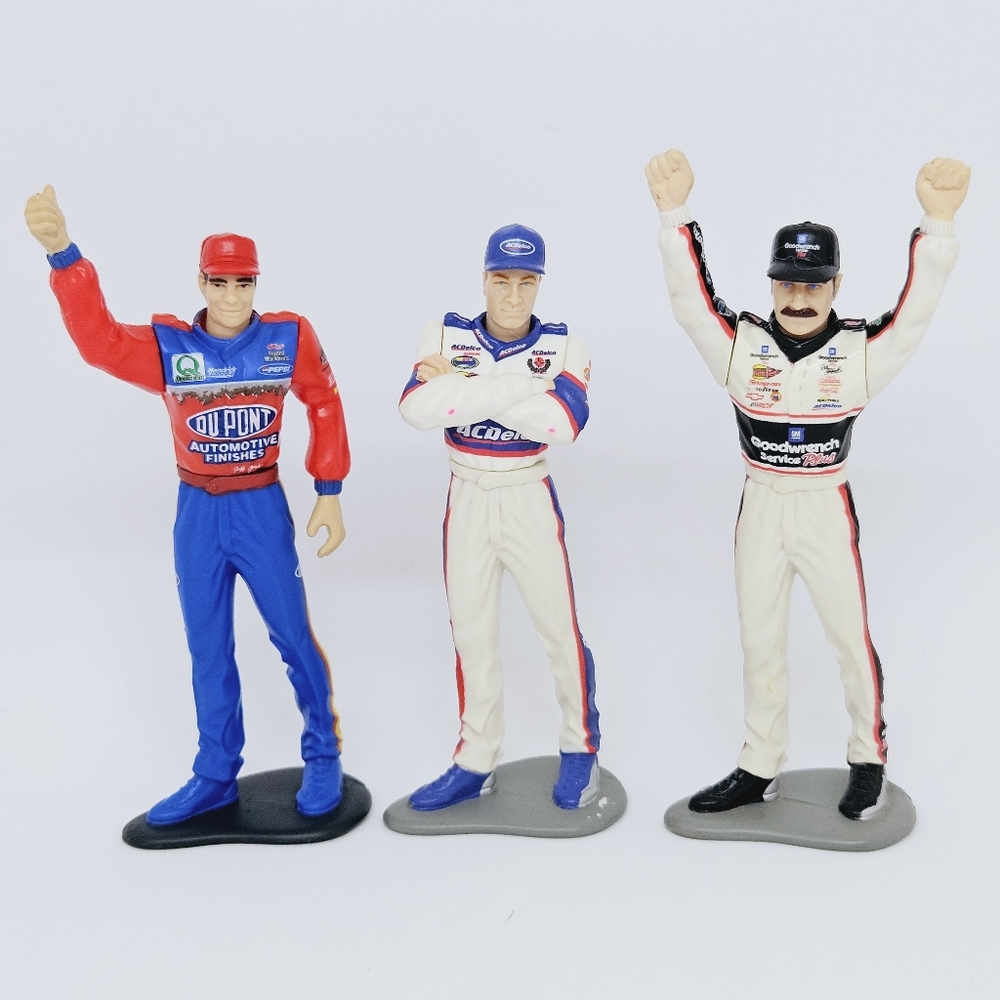NASCAR Starting Lineup - Set Of 3 Figures Jeff Gordon, Dale Earnhardt Sr. & Jr